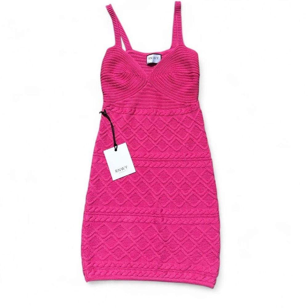 RNWY Pink knit mini dress NWT size small